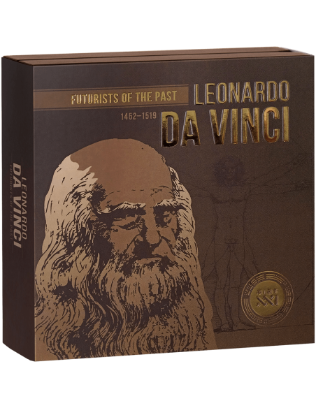 LEONARDO DA VINCI Futurists of the Past 2 Oz Silver Coin 2000 Francs Cameroon 2024 - Coins & More - Cameroon