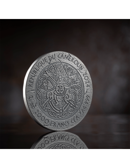 FREYDIS EIRIKSDOTTIR El Camino al Valhalla Moneda de Plata de 2 Oz 2000 Francos Camerún 2024 - Coins & More - Camerún