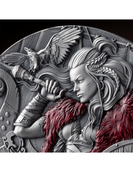 FREYDIS EIRIKSDOTTIR El Camino al Valhalla Moneda de Plata de 2 Oz 2000 Francos Camerún 2024 - Coins & More - Camerún