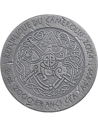 FREYDIS EIRIKSDOTTIR El Camino al Valhalla Moneda de Plata de 2 Oz 2000 Francos Camerún 2024 - Coins & More - Camerún