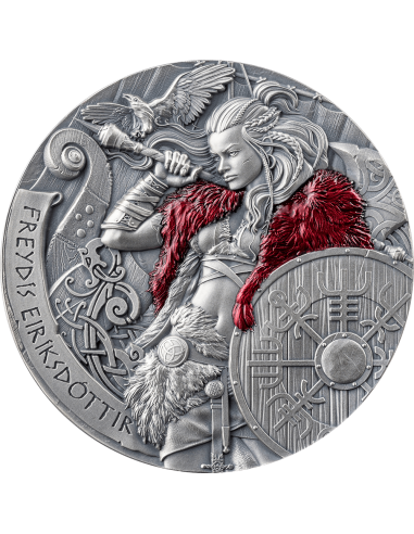 FREYDIS EIRIKSDOTTIR El Camino al Valhalla Moneda de Plata de 2 Oz 2000 Francos Camerún 2024 - Coins & More - Camerún