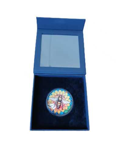 BEE AND SUNFLOWERS 2 Oz Silver Coin 2 Guards Truth Guard 2024 - Coins & More - Silver