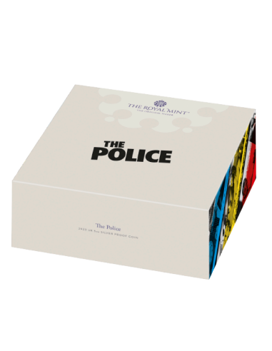 POLICE Leggende Musicali 5 Oz Moneta d'Argento 10£ Sterline Regno Unito 2023 - Coins & More - Regno Unito