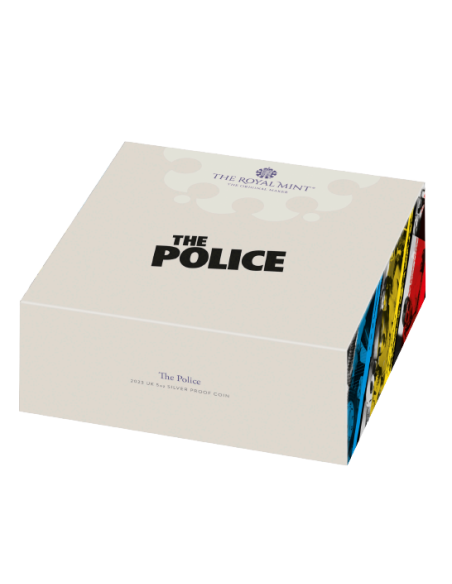 POLICE Leggende Musicali 5 Oz Moneta d'Argento 10£ Sterline Regno Unito 2023 - Coins & More - Regno Unito