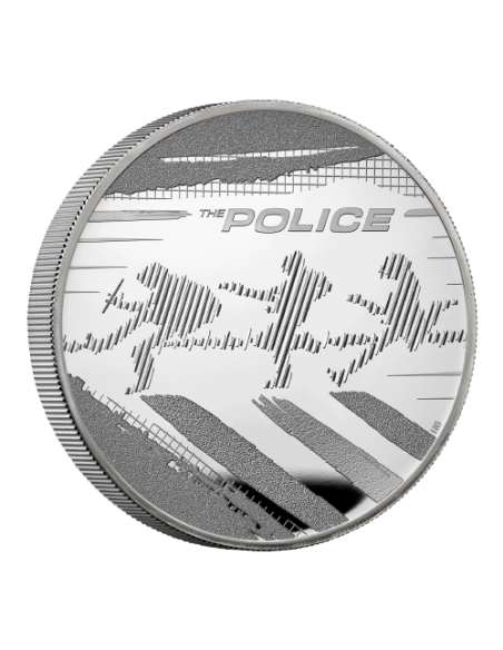 POLICE Leggende Musicali 5 Oz Moneta d'Argento 10£ Sterline Regno Unito 2023 - Coins & More - Regno Unito