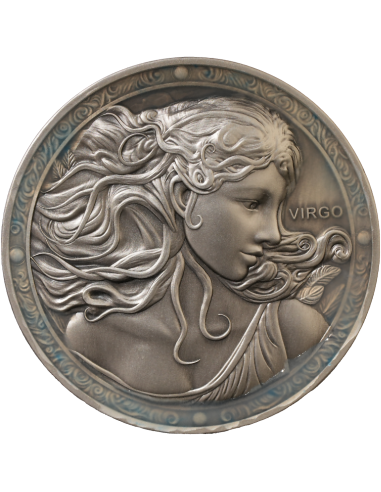 VIRGO Doce Signos del Zodiaco 5 Oz UV Moneda de Plata 12$ Dólares Niue 2024 - Coins & More - Chad