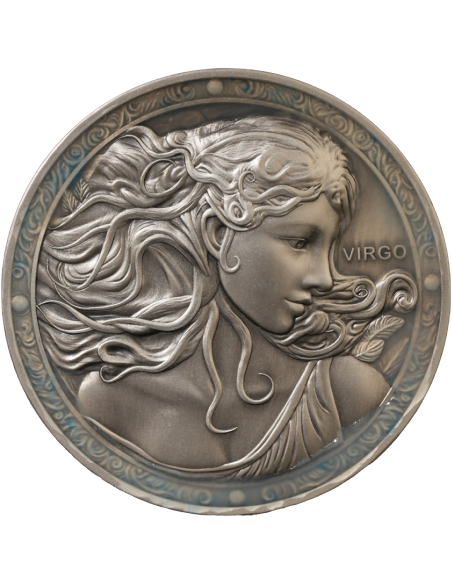 VIRGO Doce Signos del Zodiaco 5 Oz UV Moneda de Plata 12$ Dólares Niue 2024 - Coins & More - Chad