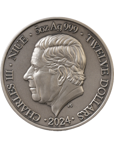 VIRGO Doce Signos del Zodiaco 5 Oz UV Moneda de Plata 12$ Dólares Niue 2024 - Coins & More - Chad