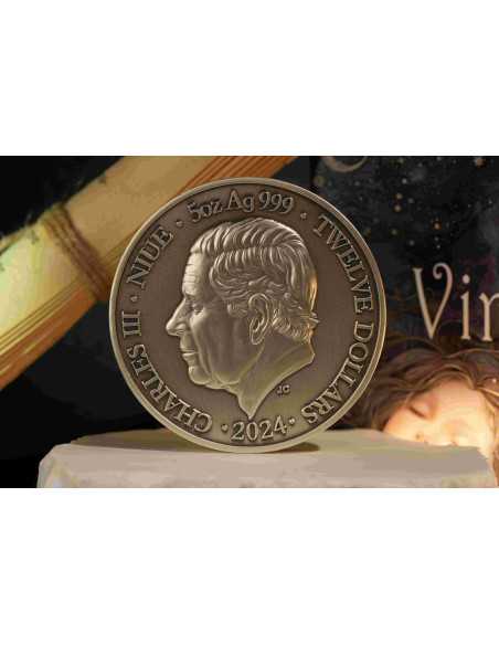 VIRGO Doce Signos del Zodiaco 5 Oz UV Moneda de Plata 12$ Dólares Niue 2024 - Coins & More - Chad