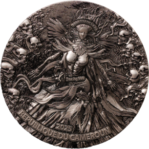 BONE DEMON Pièce 2 Oz Argent 2000 Francs Cameroun 2025 - Coins & More - Cameroun 2