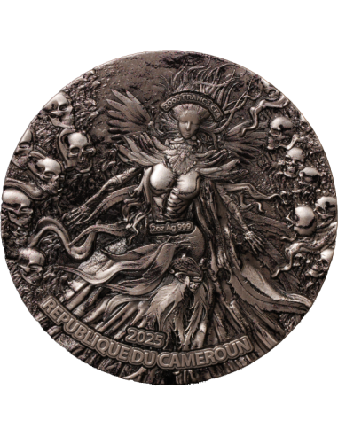 BONE DEMON 2 Oz Silbermünze 2000 Francs Kamerun 2025 - Coins & More - Kamerun