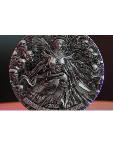 BONE DEMON 2 Oz Silbermünze 2000 Francs Kamerun 2025 - Coins & More - Kamerun