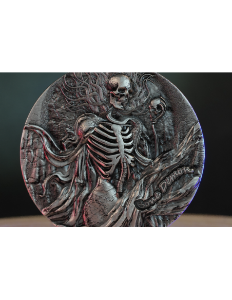 BONE DEMON 2 Oz Silbermünze 2000 Francs Kamerun 2025 - Coins & More - Kamerun