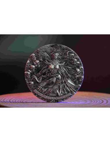 BONE DEMON 2 Oz Silbermünze 2000 Francs Kamerun 2025 - Coins & More - Kamerun