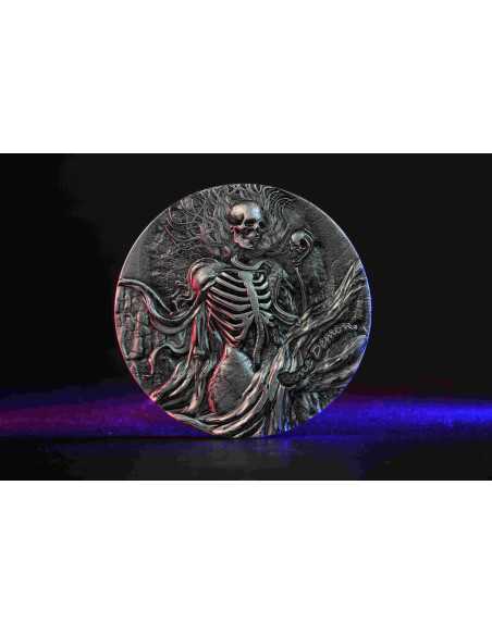 BONE DEMON 2 Oz Silbermünze 2000 Francs Kamerun 2025 - Coins & More - Kamerun
