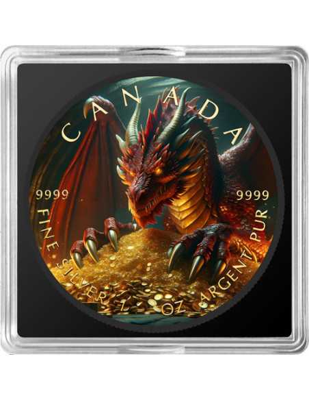 CUEVA DEL DRAGÓN DE ORO Moneda de Plata de 1 Oz 5$ Canadá 2024 - Coins & More - Canada