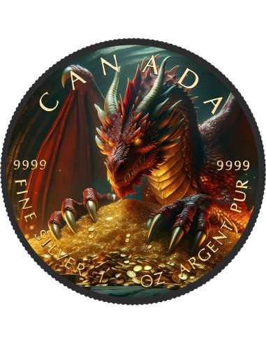 CUEVA DEL DRAGÓN DE ORO Moneda de Plata de 1 Oz 5$ Canadá 2024 - Coins & More - Canada