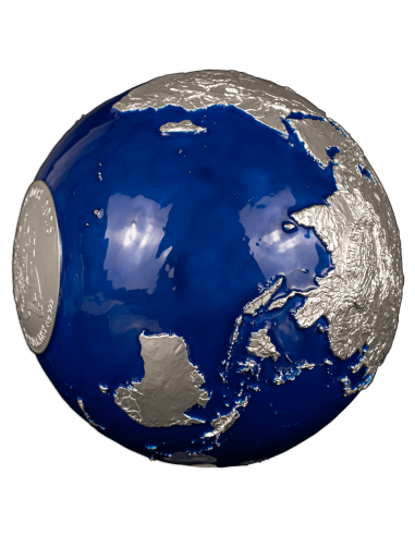 BLUE MARBLE 1Kg Version Silbermünze 25$ Barbados 2025 - Coins & More - Barbados