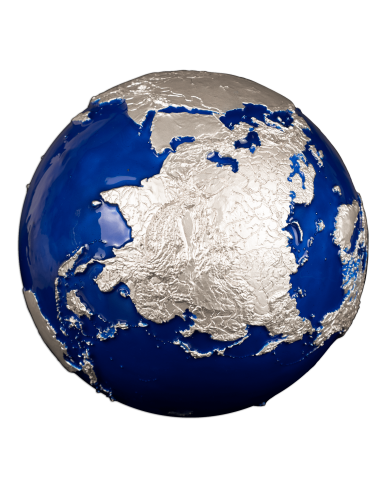 BLUE MARBLE 1Kg Version Silbermünze 25$ Barbados 2025 - Coins & More - Barbados