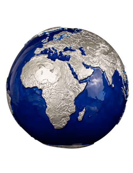 BLUE MARBLE 1Kg Version Silbermünze 25$ Barbados 2025 - Coins & More - Barbados