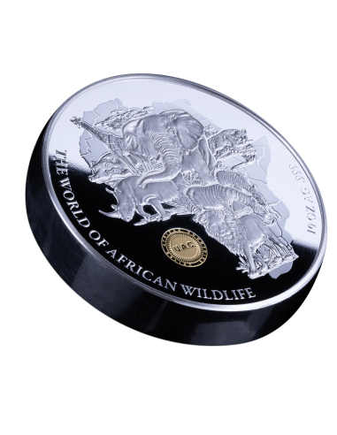 AFRICAN NATIONS World of African Wildlife 10 Oz Silver Coin 3000 Francs United African Countries 2025 - Coins & More - Afrika