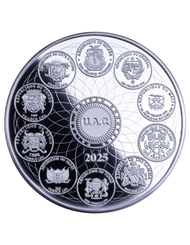 AFRICAN NATIONS World of African Wildlife 10 Oz Silver Coin 3000 Francs United African Countries 2025 - Coins & More - Afrika