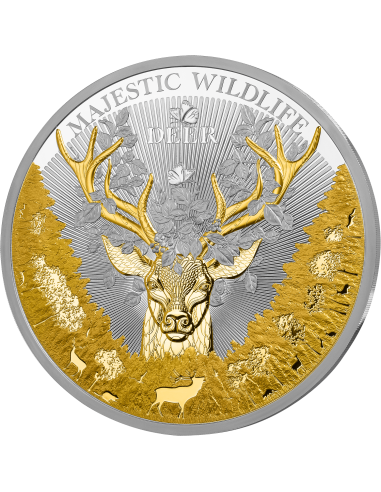 IL CERVO Moneta d'argento da 5 once Majestic Wildlife 10$ Samoa 2024 - Coins & More - Samoa