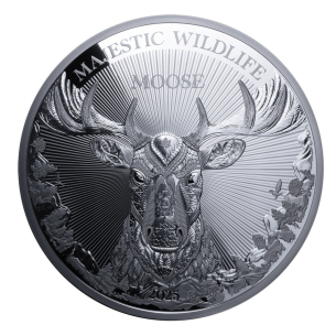 DIE GROSSE MOOSE Majestic Wildlife 1 Kg Silbermünze 25$ Samoa 2025 - Coins & More - Samoa