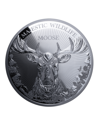 DIE GROSSE MOOSE Majestic Wildlife 1 Kg Silbermünze 25$ Samoa 2025 - Coins & More - Samoa