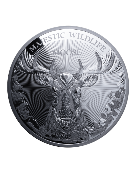 DIE GROSSE MOOSE Majestic Wildlife 1 Kg Silbermünze 25$ Samoa 2025 - Coins & More - Samoa