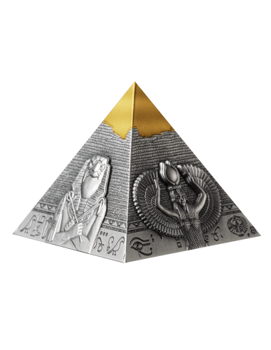 PYRAMIDS OF GIZA 3 Coins Set Silver Coins 200 Francs Djibouti 2024 - Coins & More - Africa