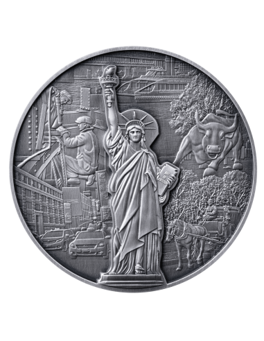 400 AÑOS CIUDAD DE NUEVA YORK Moneda de Plata de 4 Oz 5$ Barbados 2024 - Coins & More - Barbados