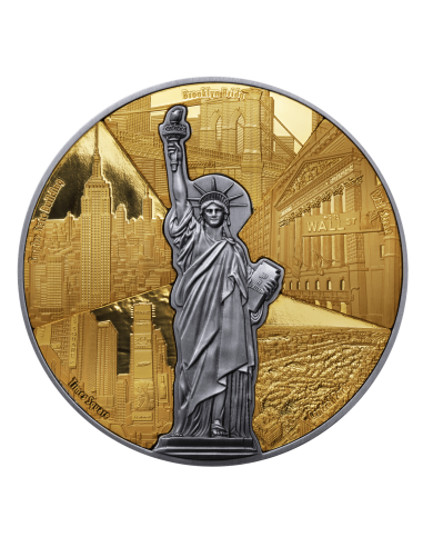 400 ANNI NEW YORK CITY Moneta d'Argento da 4 Oz 5$ Barbados 2024 - Coins & More - Barbados