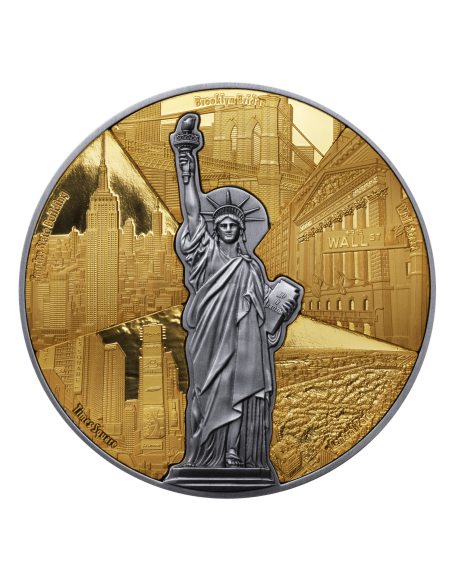 400 AÑOS CIUDAD DE NUEVA YORK Moneda de Plata de 4 Oz 5$ Barbados 2024 - Coins & More - Barbados