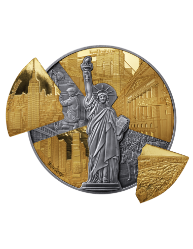 400 AÑOS CIUDAD DE NUEVA YORK Moneda de Plata de 4 Oz 5$ Barbados 2024 - Coins & More - Barbados