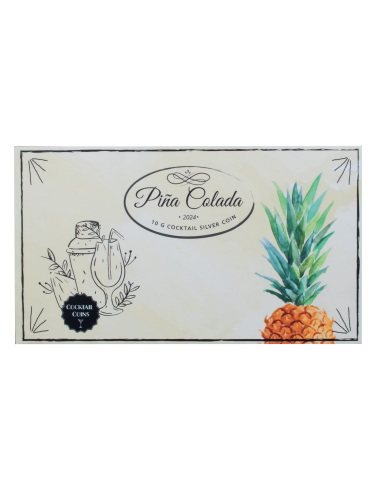 PINA COLADA Cocktail 10g Silbermünze 1$ Samoa 2024 - Coins & More - Samoa