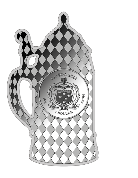 BIERSTEIN Moneta d'Argento da 10g 1$ Samoa 2024 - Coins & More - Samoa