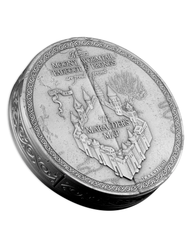 MAPA DE MARAUDER Puerta corredera Técnica 5 Oz Moneda de Plata 10$ Samoa 2024 - Coins & More - Samoa