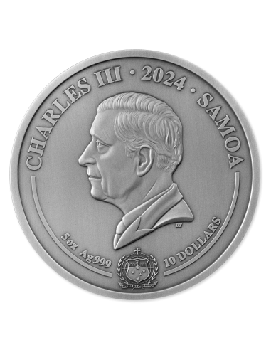 MAPA DE MARAUDER Puerta corredera Técnica 5 Oz Moneda de Plata 10$ Samoa 2024 - Coins & More - Samoa