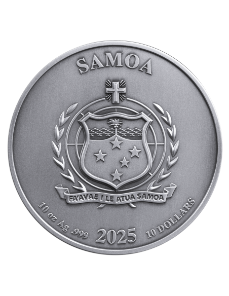 SUPERMAN Letzter Sohn des Krypton 10 Oz Silbermünze 10$ Samoa 2025 - Coins & More - Samoa