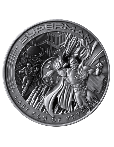 SUPERMAN Ultimo Figlio di Krypton Moneta d'Argento da 10 Oz 10$ Samoa 2025 - Coins & More - Samoa