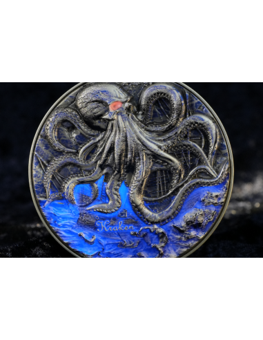 KRAKEN 2 Oz Silber & 11,5 Oz Kupfermünze 2000 Francs Kamerun 2025 - Coins & More - Kamerun