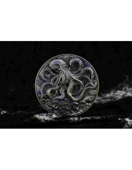 KRAKEN 2 Oz Silver & 11.5 Oz Copper Coin 2000 Francs Cameroon 2025 - Coins & More - Cameroon