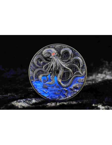 KRAKEN Pièce 2 Oz Argent & 11.5 Oz Cuivre 2000 Francs Cameroun 2025 - Coins & More - Cameroun