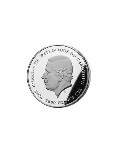 NOTRE DAME DE PARIS Full Sculpture 1 Oz Silver Coin 3000 Francs Cameroon 2024 - Coins & More - Cameroon
