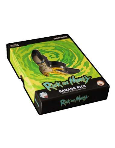 BANANA RICK Rick e Morty Moneta d'argento da 1 Oz 5$ Barbados 2024 - Coins & More - Barbados