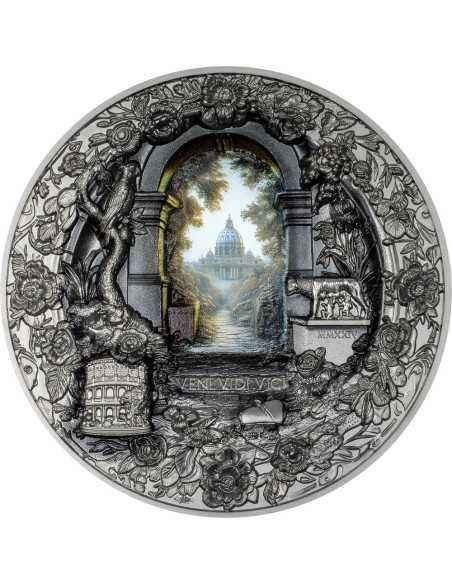 ROMA Monumental View Rome 3 Oz Silver Coin 20$ Cook Islands 2024 - Coins & More - Îles Cook