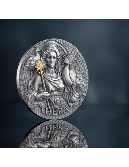 HERA The Great Greek Mythology 3 Oz Silver Coin 3000 Francs Cameroon 2024 - Coins & More - Cameroon