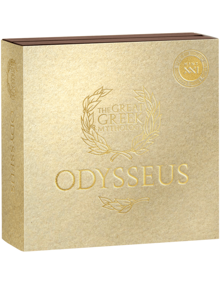 ODYSSEUS Der Große Griechische Mythologie 2 Oz Silbermünze 2000 Francs Kamerun 2024 - Coins & More - Kamerun