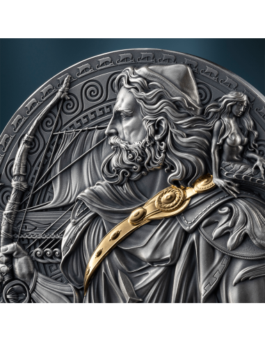 ODYSSEUS Der Große Griechische Mythologie 2 Oz Silbermünze 2000 Francs Kamerun 2024 - Coins & More - Kamerun